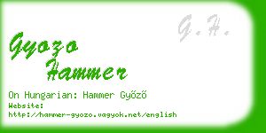 gyozo hammer business card
