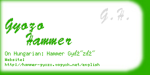 gyozo hammer business card